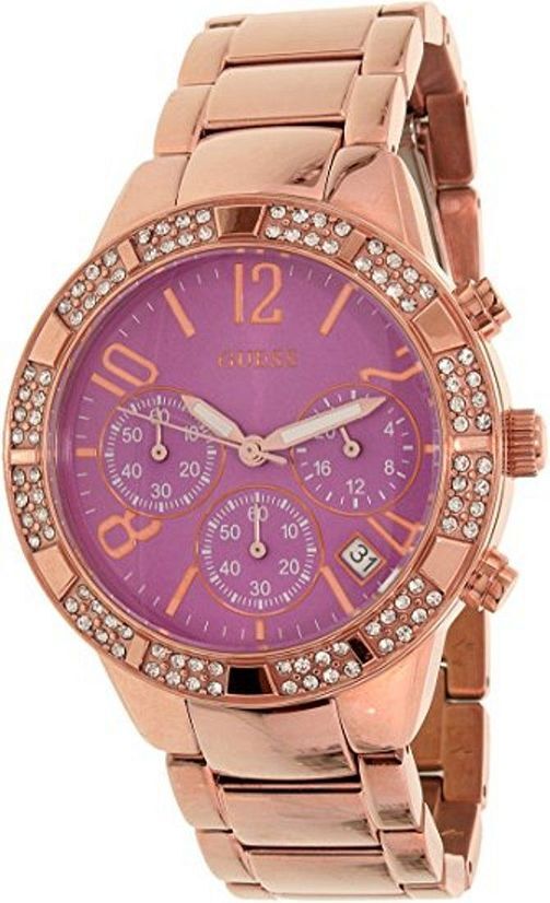 Guess purple dial watch U0141L7 GUESS Ladies Purple Iridescent Analog Watch - GW0749L3  main image 4