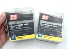 Grip-Rite 1-3/4" 16ga Straight ElectroGalvanized Finish Nails *2-Boxes of 1,000*
