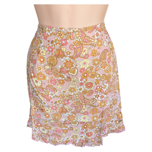 Ghanda Shona Skirt in Peach Brady Paisley - Size 8 - NEW with Tags