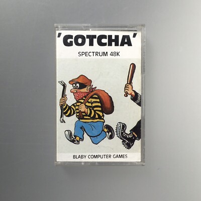 GOTCHA - Zx Spectrum 48K Spiel - Blaby Computerspiele - getestet & funktionsfähig - selten!