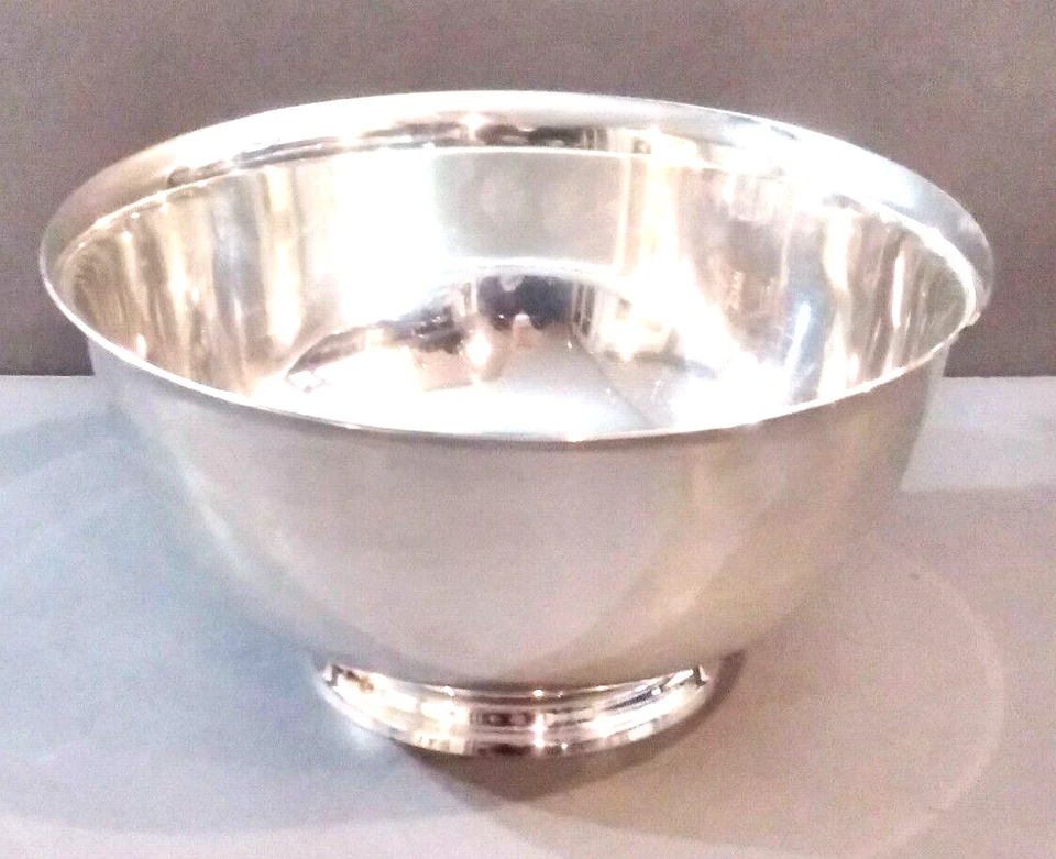 Reed & Barton X1455 1941 plata esterlina 9" Paul Revere repro Bowl 772 gr. Foto 2 de 4