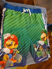Super Mario Kart Boys Swim Trunks Swimsuit Board Shorts size medium