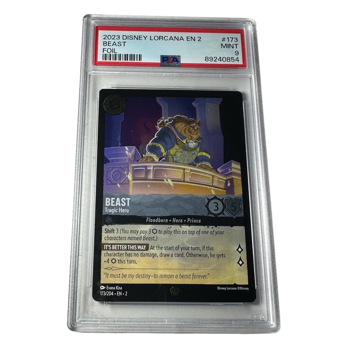 ロルカナ Lorcana Beast - Tragic Hero Beast Tragic Hero CUSTOM Lorcana Enchanted Proxy/orca Foil