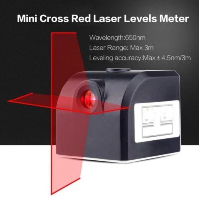 Mini Laser Level Horizontal and Vertical Cross Lines Super Powerful Red