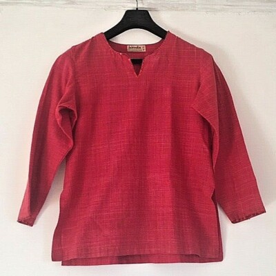 Fabindia short Kurta Orange with Cotton M Women's