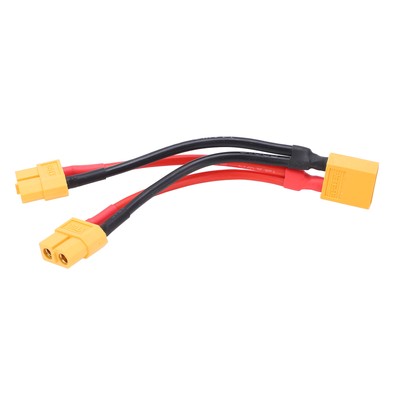 LinsyRC 2pcs XT60 Parallel Battery Connector Cable 2-Males