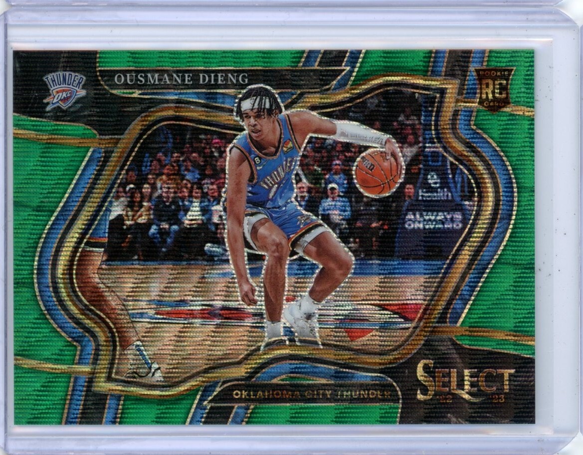 2022-23 Panini Select Asia OUSMANE DIENG Courtside RC Green Wave Prizm 32/50