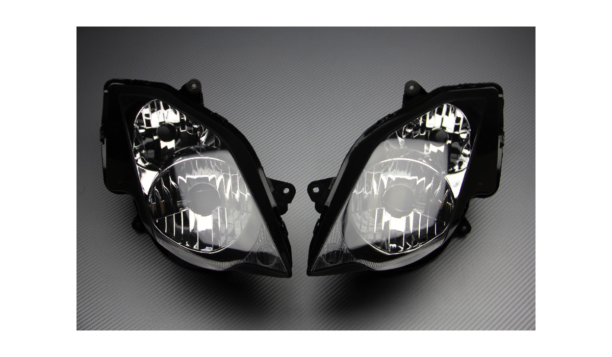 Phares avant droit et gauche pour moto Honda VFR 800 VTEC RC46 de 2002 a 2013