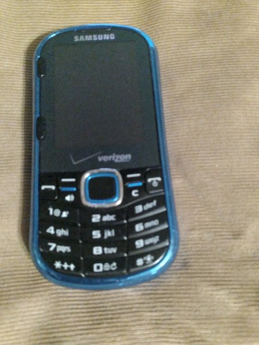 SAMSUNG INTENSITY II SCH-U460 Blue Verizon SLIDER CELL PHONE - NOT TESTED - Picture 2 of 5