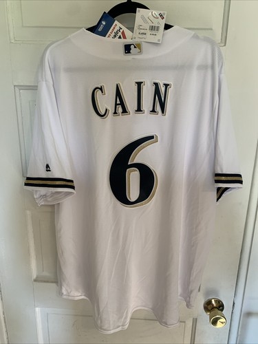 Milwaukee Brewers Lorenzo Cain Gold Glove Yr New Home Majestic Jersey Team Store