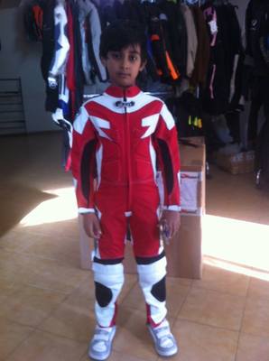 Suit minimal motorcycles by child sizes 4 age XS-S-M-L-XL.XXL