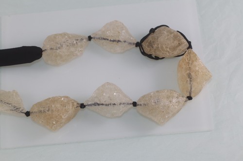 Fab! $610 MARIA CALDERARA Italy Statement resin necklace choker - Picture 7 of 10