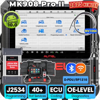 2026 Newest Autel MaxiSys MK908 PRO II J2534 Elite Programming Diagnostic Scan
