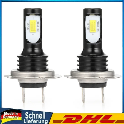 2x H7 Lampe Halogen 80W LED Scheinwerfer Kit Fern Auto 6500K Weiß 12V 24V - Bild 8 von 8