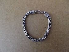 ancien bracelet ethnique en argent 925 poids 21.9 grs lg 18 cm environs