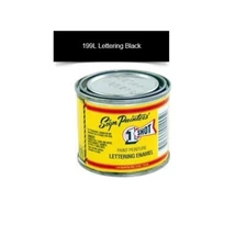 1 Shot 199L 4oz Black Lettering Enamel brush Pinstriping One Shot Paint