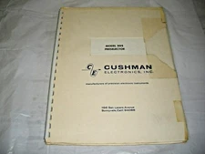 VINTAGE Cushman 305 PRESELECTOR 145-175MHz MANUAL Two-Way Radio Maintenance