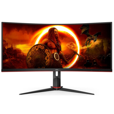 AOC CU34G2XP/BK 86.4 cm (34 Zoll) WQHD Curved Gaming LED Monitor (2.Wahl)