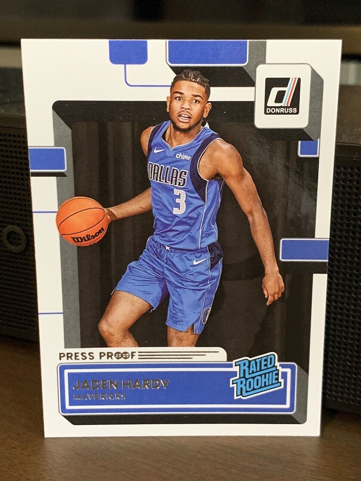 2022-23 Jaden Hardy RC Panini Donruss 235 Rated Rookie Press Proof Silver