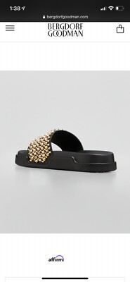 christian louboutin slides pool sandals roc rockstud spiked  display picture 3