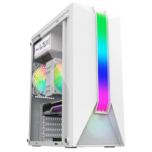 Transparent Computer Case PC Tower With RGB Atmosphere Lamp For ATX/M-ATX/IT _wa - Afbeelding 13 van 14