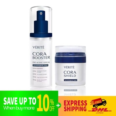 DHL EXPRESS Verite Cora Booster Shield Pre-Aging Wrinkles Youthful Strahlende...