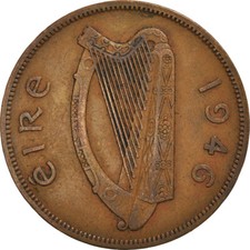 #957862 M&uuml;nze, IRELAND REPUBLIC, Penny, 1946, SS, Bronze, KM:11