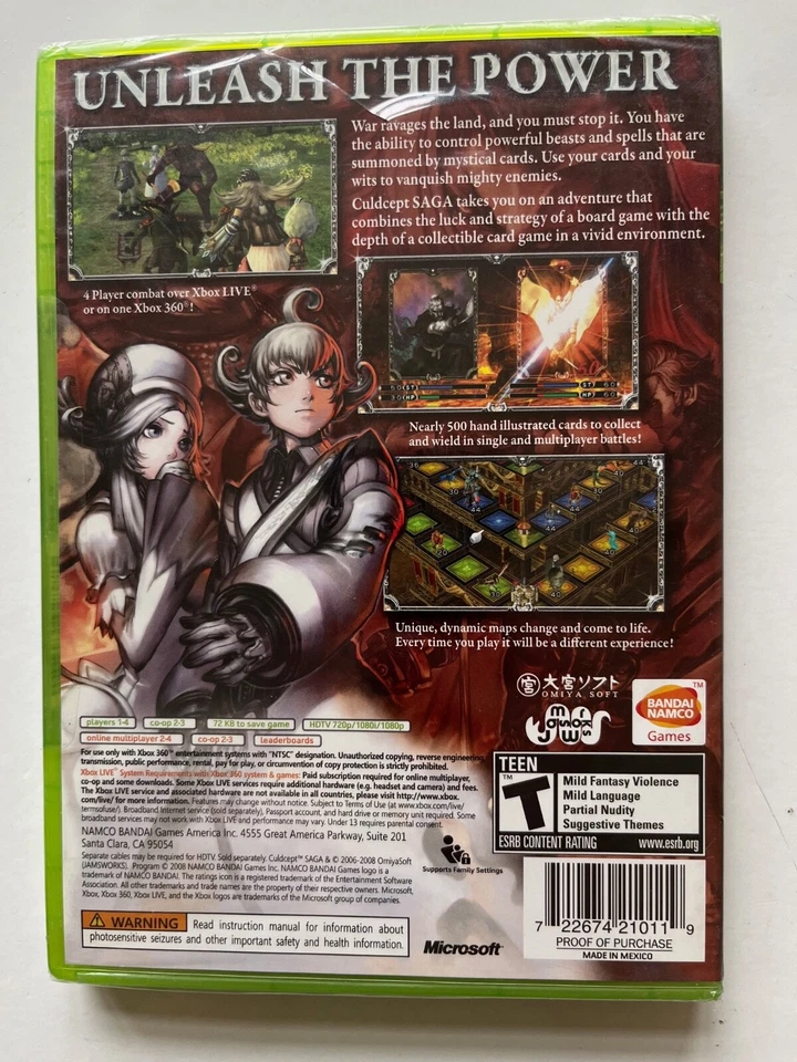 Culdcept Saga (Microsoft Xbox 360, 2008) New Factory Sealed OOP Bandai Namco - Image 2 of 4