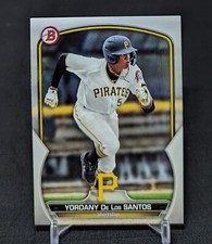 Yordany de Los Santos Prospect Rookie Card 2023 Bowman BP-121 Pittsburgh Pirates