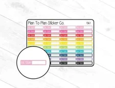 1361~~Due Today Boxes Planner Stickers.