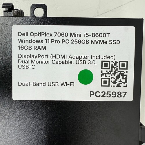 Dell OptiPlex 7060 i5-8600T Windows 11 Pro Mini PC 256GB NVMe SSD 16GB RAM USB-C - Bild 7 von 7