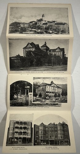 HOT SPRINGS ARKANSAS 1899 PICTORIAL GUIDE BOOKLET POSTCARD FASHION PHOTOS - Picture 6 of 10