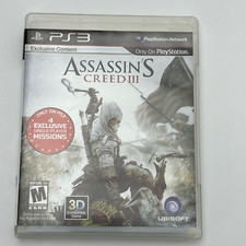 Assassin's Creed III: Revolution (Sony PlayStation 3, 2012) PS3 Game w/ Manual