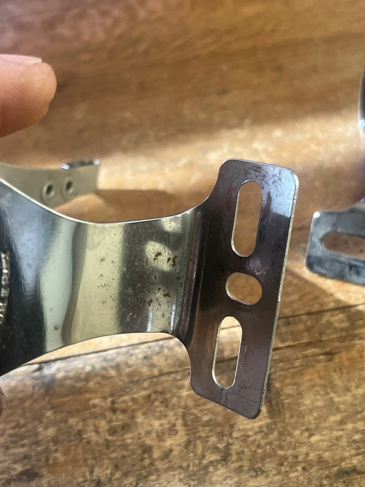 Vintage Christophe Brevete Toe Clips Frame 70s 80s Road Touring - Image 4 of 4