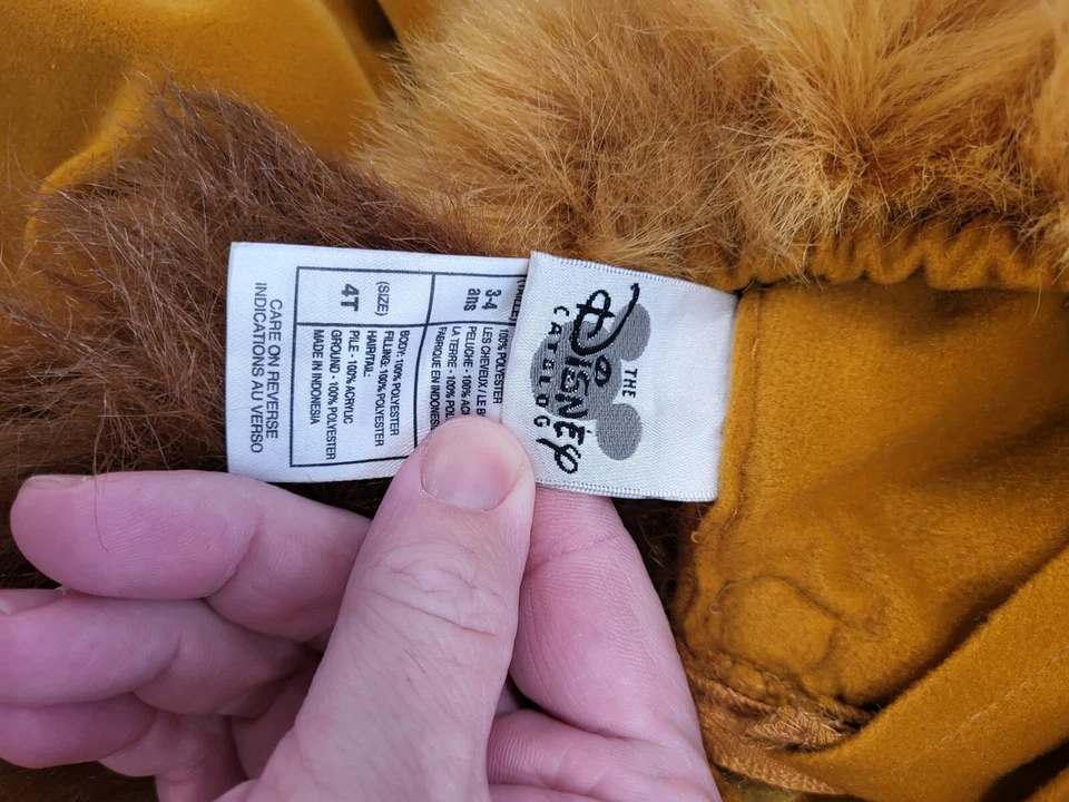 Disfraz Vintage La Bella y la Bestia Disney Store 4T Foto 3 de 3