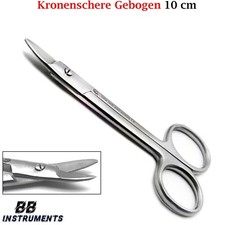 "Dental Kronenschere 10,5 cm Chirurgisch Gebogen Micro Nagelschere Maniküre"