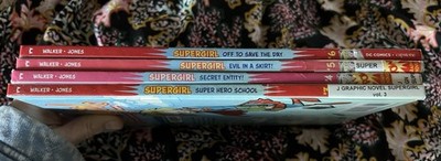 Supergirl Cosmic Adventures in the 8th Grade Lot Of 4, 3-6, Paperback Library Ed