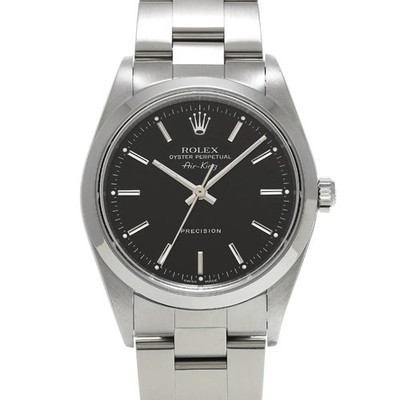 Rolex Air-King 14000M 34mm Stainless Steel Black Wristwatch #WW2208
