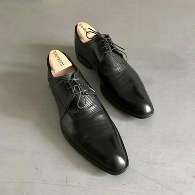 Men Hugo Boss Heels Black Leather 43 - Bild 1 von 4