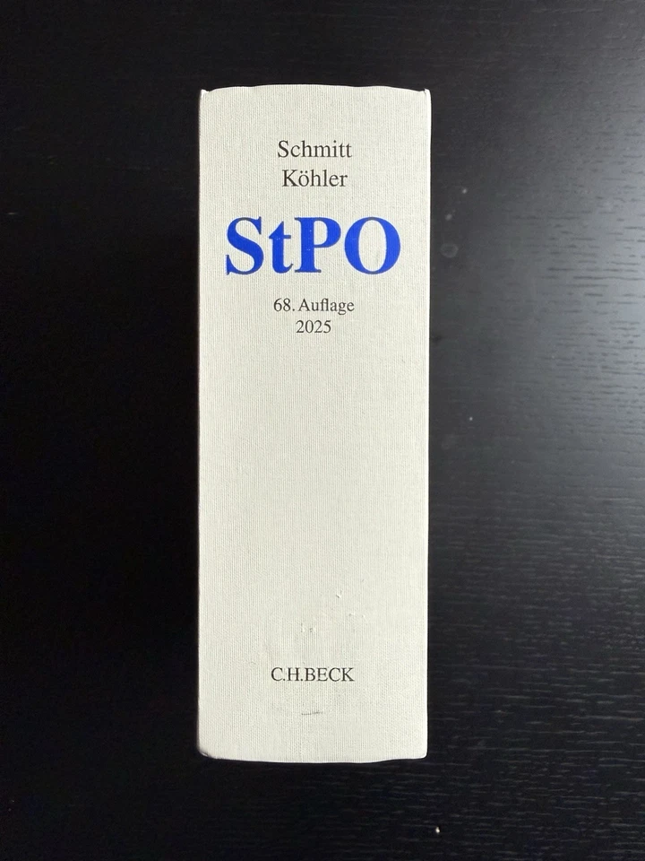 StPO-Kommentar, 68. Aufl. Meyer/Köhler 2025 - OHNE Markierung, Ex Bibl. - Bild 2 von 3