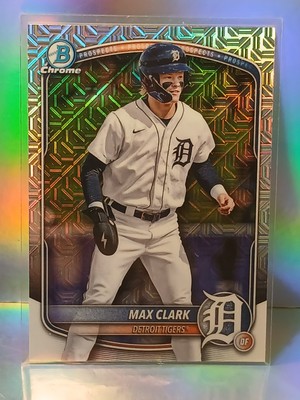 2025 Bowman Mega Box Max Clark #BCP-24 Rookie Prospect Mojo Refractor Tigers