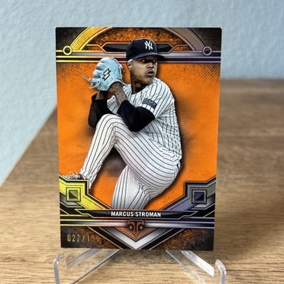 2024 Topps Triple Threads #162 Marcus Stroman Amber #/199