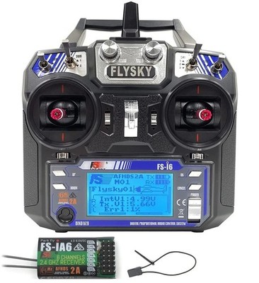 6CH 2.4GHz RC Transmitter Controller w/FS-iA6 Receiver for Helicopter, Plane,