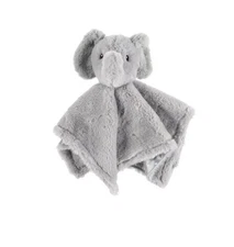 Parents Choice Grey Elephant Satin Polka Dot Security Blanket Plush Baby Toy NEW