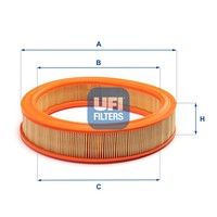 UFI Luftfilter Filtereinsatz FüR Ford Escort I 1100 1300 GT Sierra SchräGheck
