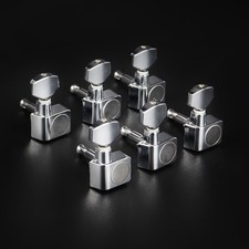 6R Metal Guitar String Tuners Tuning Pegs Machine Heads 1:15 Gear Ratio