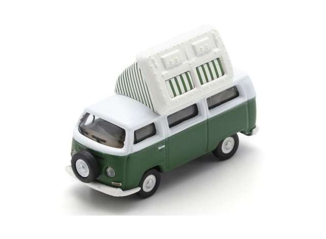 Schuco VW T2a Camper Doormobil, grün/weiß