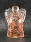 Boyd's Crystal Art Glass LIL ANGEL #11 of 2nd Series CORAL 9-2-08 Glows Signed — photo 9
