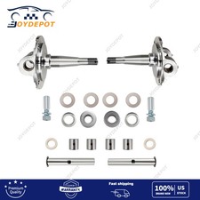 Fits 1928-1948 Ford Straight Axle Round Spindles With King Pins Bushings Set