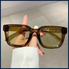 Designer Classic Vintage Square Sunglasses Women For Men Olive